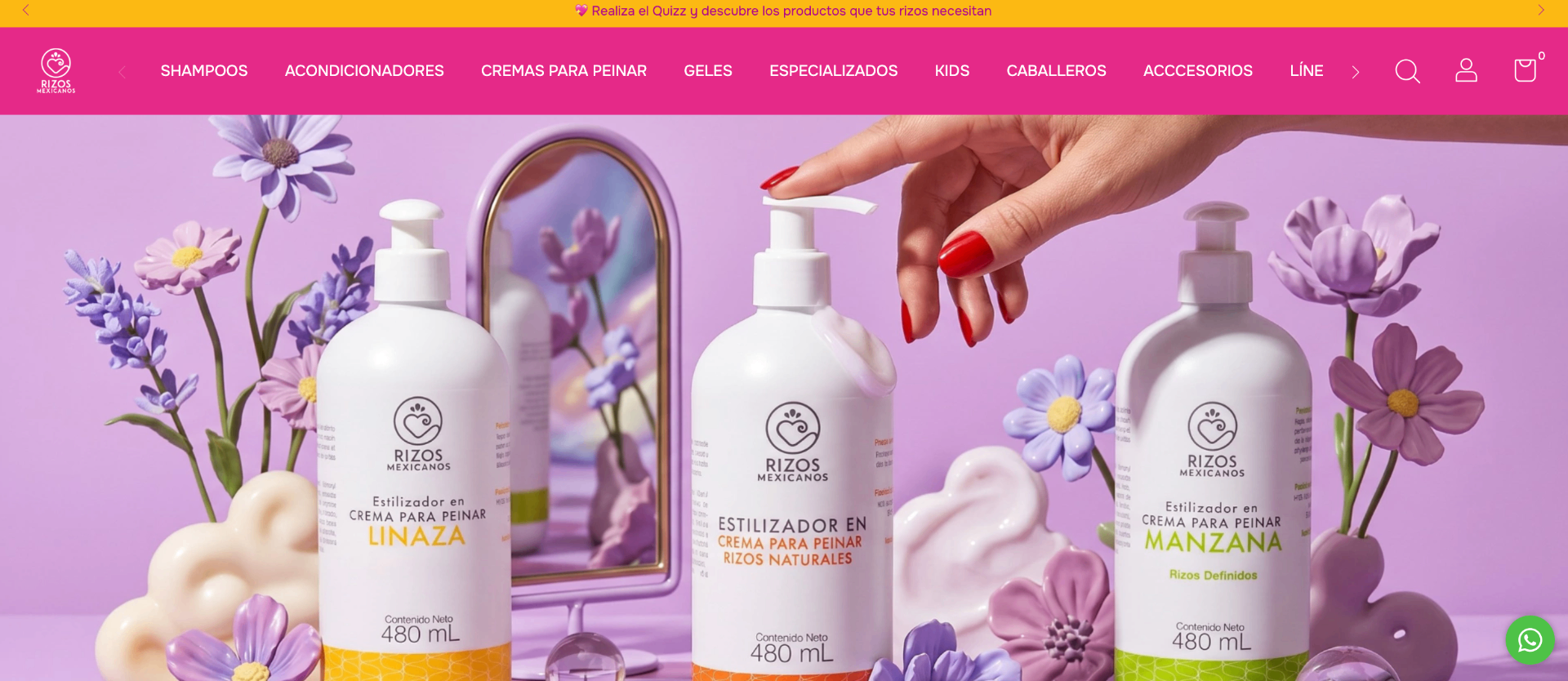 Rizos Mexicanos — Tienda online diseñada por Mezzanine Creativo